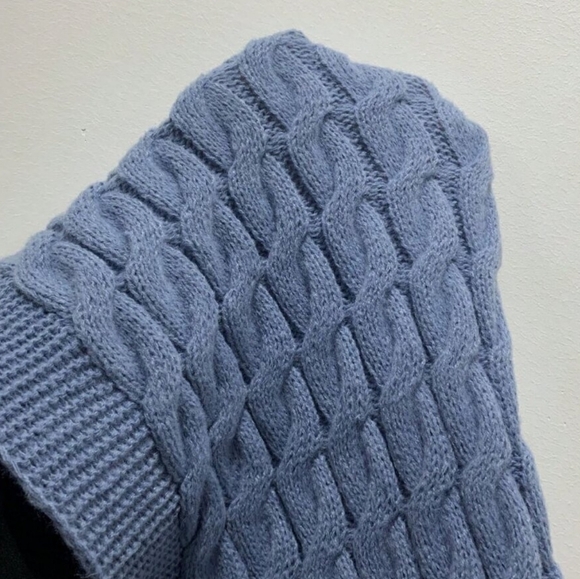 Dusty Blue Casual Women's Long Cardigan - Picture 6 of 6